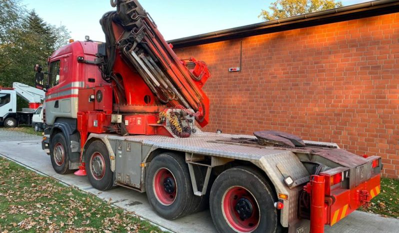 SCANIA R500 8×4 2007 Hidrogrua FASSI F900 XP27 lleno