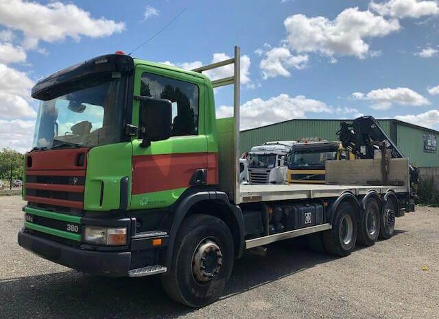 Scania 114G 380 8×4 Hidrogrua HIAB 166 DS-4 HIDOU lleno