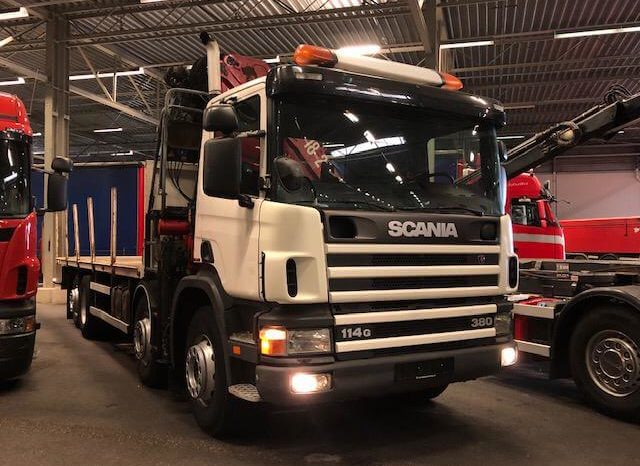Scania 114G 380 8×2 Hidrogrua HIAB HMF K3 lleno