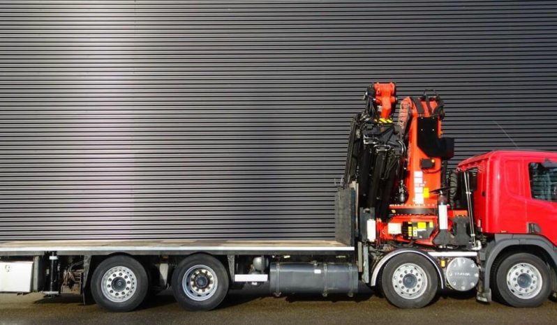 Scania P380 8×2 2009 Hidrogrua Palfinger PK 100002 + JIB PJ125E TM lleno