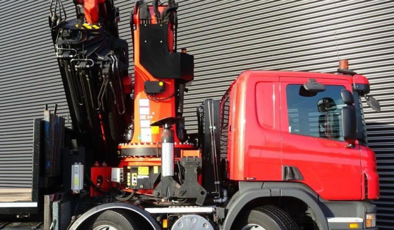 Scania P380 8×2 2009 Hidrogrua Palfinger PK 100002 + JIB PJ125E TM lleno