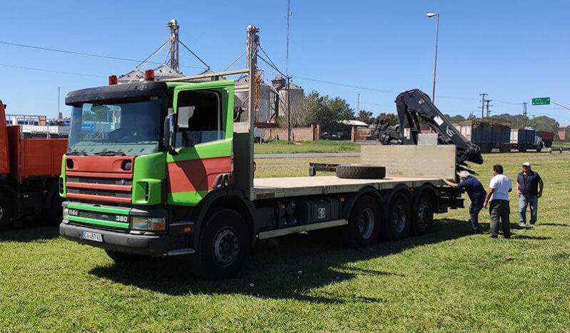 Scania 114G 380 8×4 Hidrogrua HIAB 166 DS-4 HIDOU lleno