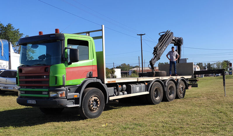 Scania 114G 380 8×4 Hidrogrua HIAB 166 DS-4 HIDOU lleno