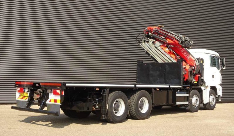 MAN 35.480. 8×4 Hidrogrua FASSI F85/95 + Jib. 8 hidráulicos lleno