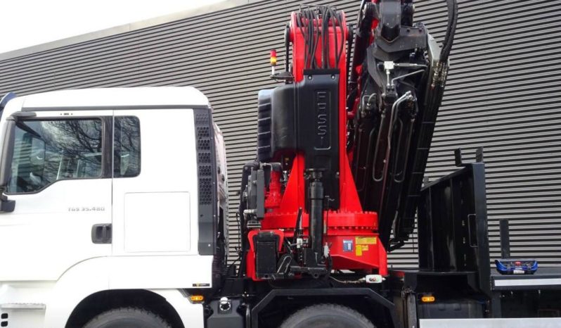 MAN 35.480. 8×4 Hidrogrua FASSI F85/95 + Jib. 8 hidráulicos lleno