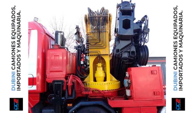 SCANIA 480 8×4 + Hidrogrua EFFER 1250 + Jib lleno