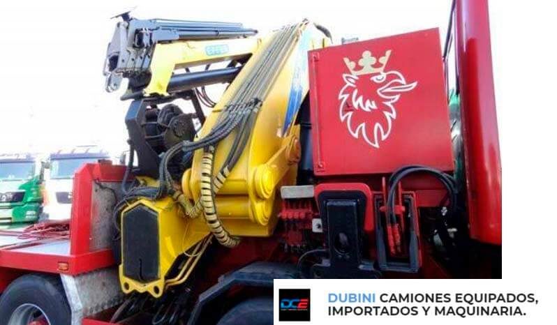 SCANIA 480 8×4 + Hidrogrua EFFER 1250 + Jib lleno
