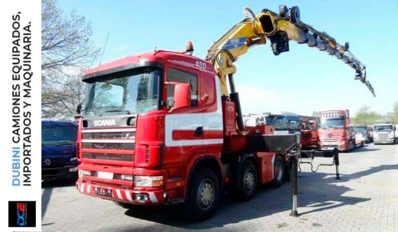 SCANIA 480 8×4 + Hidrogrua EFFER 1250 + Jib lleno