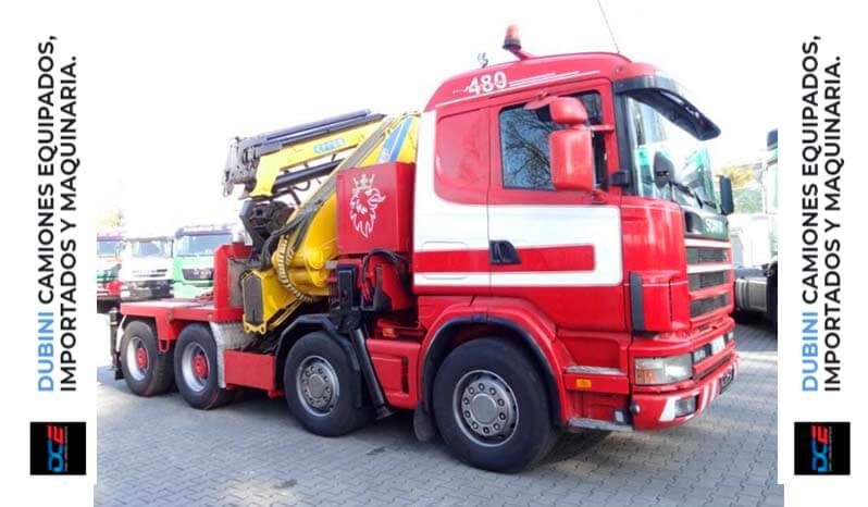 SCANIA 480 8×4 + Hidrogrua EFFER 1250 + Jib lleno