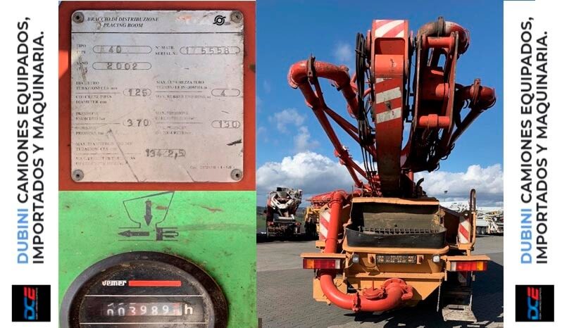 IVECO Cursor 410-E38  8×4 + Bomba CIFA K40 lleno