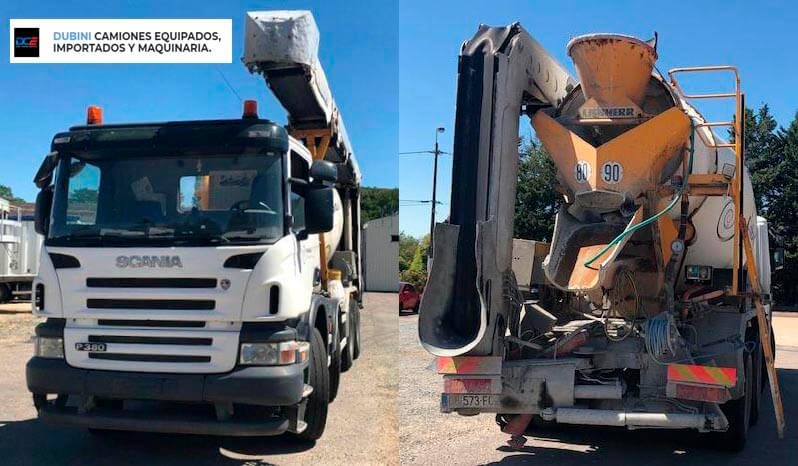 SCANIA P380 8×4 + Trompo Liebherr 8m3 + Cinta THEAM lleno