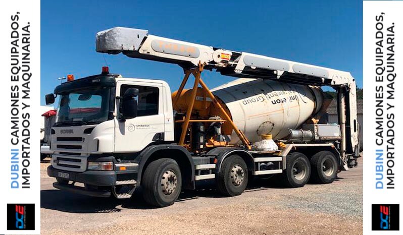 SCANIA P380 8×4 + Trompo Liebherr 8m3 + Cinta THEAM
