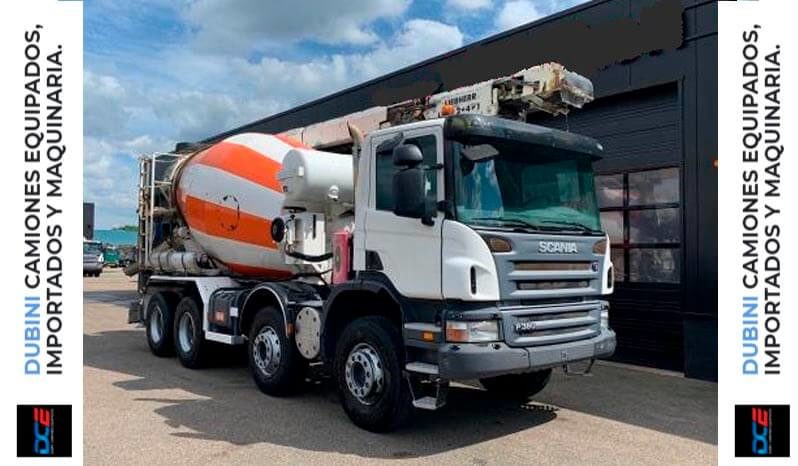 SCANIA P380 8×4 + Trompo Liebherr 8m3 + Cinta Theam lleno