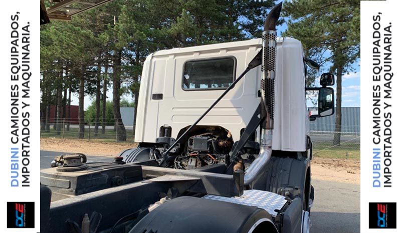 SCANIA  P380 8×4 + Volcadora Trilateral 16m3 lleno