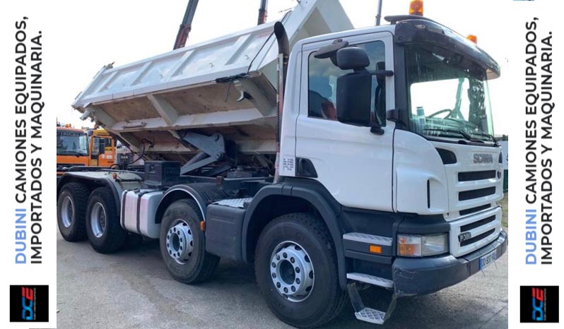 SCANIA  P380 8×4 + Volcadora Trilateral 16m3