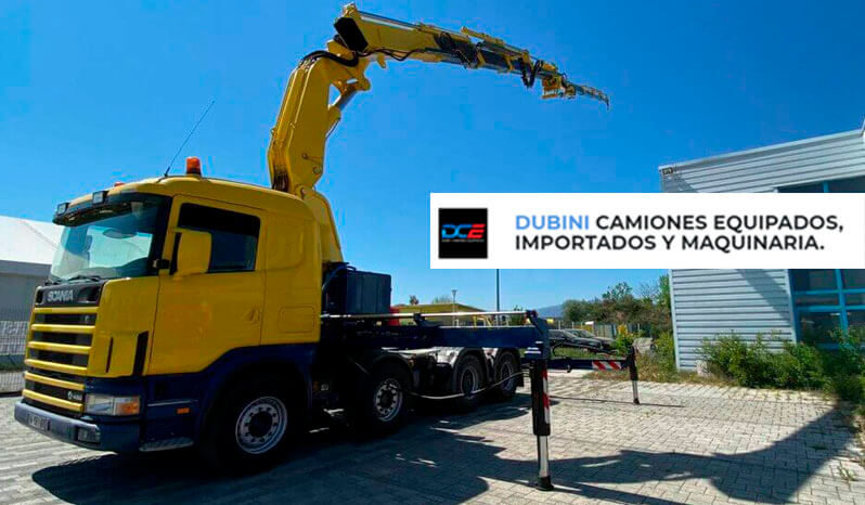 SCANIA R164 LA 480 con Hidrogrua EFFER 720 + Jib lleno
