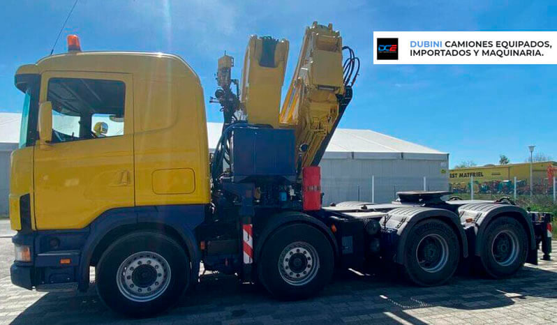SCANIA R164 LA 480 con Hidrogrua EFFER 720 + Jib lleno
