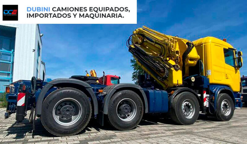 SCANIA R164 LA 480 con Hidrogrua EFFER 720 + Jib lleno