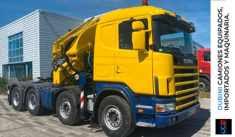 SCANIA R164 LA 480 con Hidrogrua EFFER 720 + Jib lleno