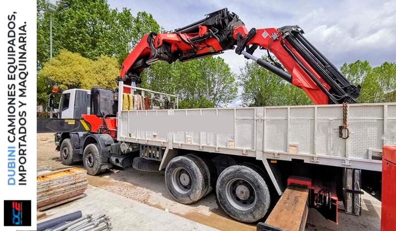 Iveco Trakker AD410T44 8×4 + Hidrogrua Palfinger PK100002F + Jib lleno