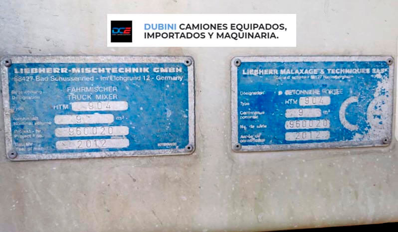 VOLVO 370 8×4 + Trompo Liebherr 9m3 lleno