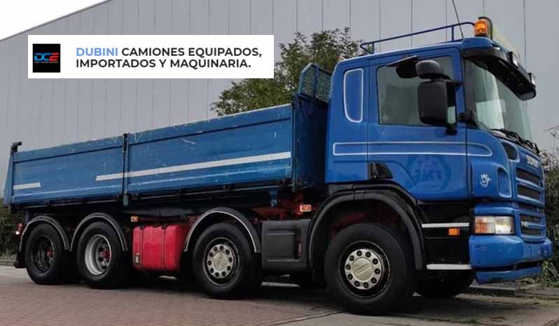 SCANIA P420 8×4 con Volcadora 15m3 Vuelco Tri Lateral