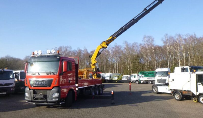 MAN 35-480.  8×4 Tridem Grúa Palfinger PK 66000 lleno