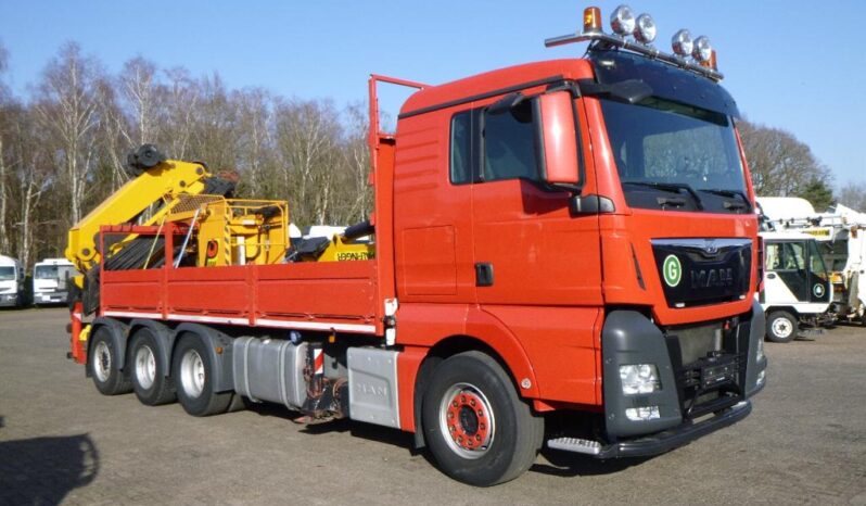 MAN 35-480.  8×4 Tridem Grúa Palfinger PK 66000 lleno