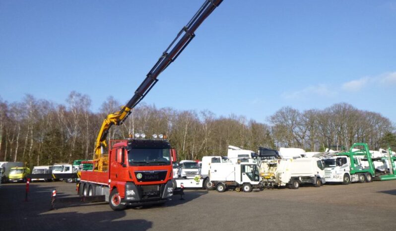 MAN 35-480.  8×4 Tridem Grúa Palfinger PK 66000 lleno